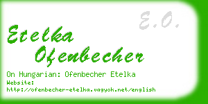 etelka ofenbecher business card